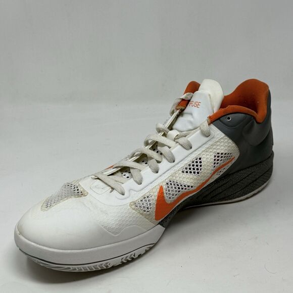 Nike Zoom Hyperfuse Low 2010 Sneakers Mens 13 Gray White Orange Shoes 429614-103 - Picture 9 of 16